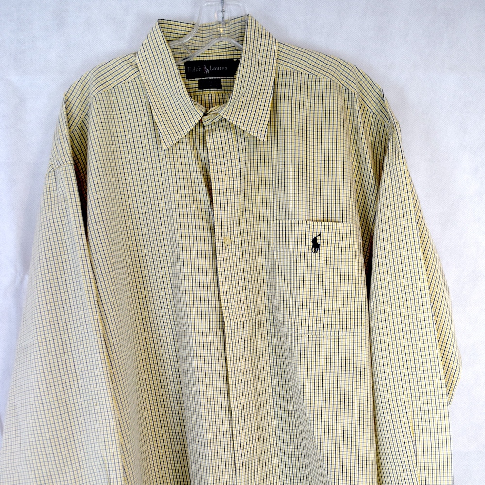 Polo Ralph Lauren Blaire Dress Shirt Mens XL Butto